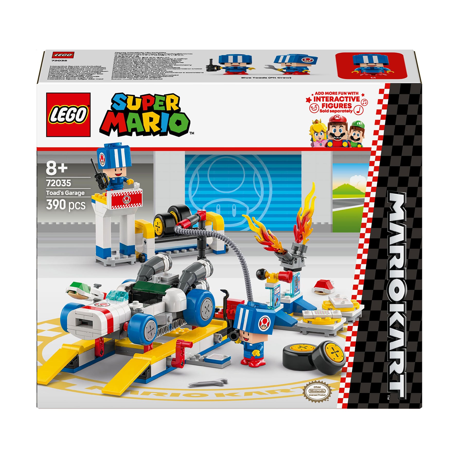 Конструктор LEGO Super Mario Mario Kart Toad's Garage, 390 деталей, від 8 років (72035)